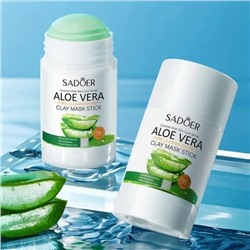 SADOER Очищающая поры глиняная маска-стик для лица с Алоэ Вера 100гр.