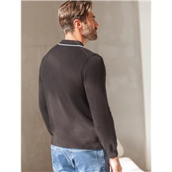 Джемпер-поло из хлопка с нейлоном