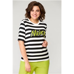 Michel chic 1341 белый-черный-лайм, Брюки,  Футболка