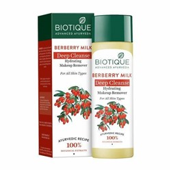 BERBERRY MILK Deep Cleanse, Biotique (БАРБАРИС Глубоко очищающий и Увлажняющий тоник лосьон для лица, для всех типов кожи, Биотик), 120 мл.