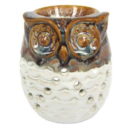 Аромалампа СОВА БОЧОНОК (керамика, разные цвета, 11,5 см.), 1 шт.