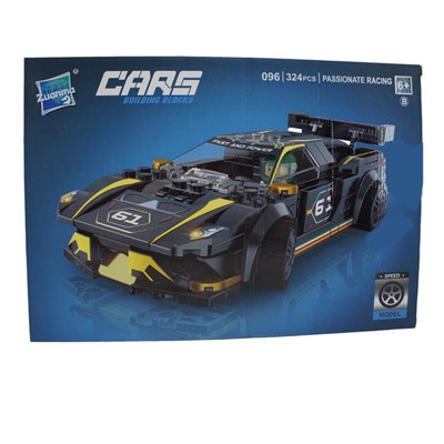 Конструктор Cars Спортивная машина 324дет. 36*25см / коробка 096