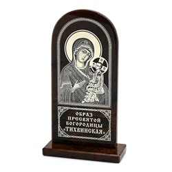 Икона из обсидиана "Тихвенская" 70*30*125мм