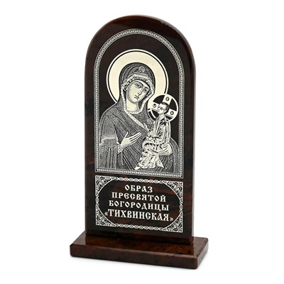 Икона из обсидиана "Тихвенская" 70*30*125мм