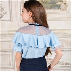 Блузка для девочки короткий рукав Соль&Перец