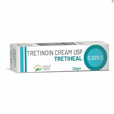 TRETIHEAL Tretinoin Cream USP 0.025%, Healing Pharma (ТРЕТИХИЛ (Третихел) третиноин крем 0,025%), 20 г.
