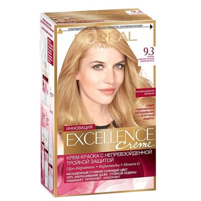 Краска д/волос EXCELLENCE  9.3 Очень светло-русый золот.  (т) АКЦИЯ! СКИДКА 10%