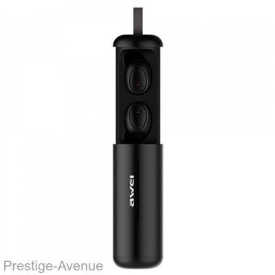 Bluetooth наушники Awei T5 - Черные с зарядным футляром