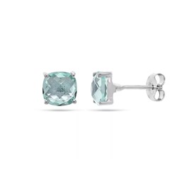Серьги из серебра топаз, Интерс
