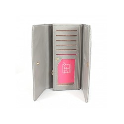 Кошелек женский искусственная кожа ForeverYoung-6901-102,  4отд,  11карм,  серый 243370