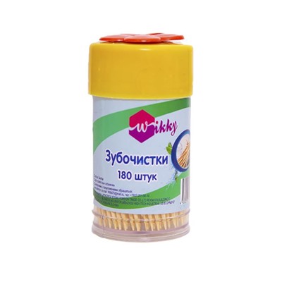 Зубочистки WIKKY 180шт. (мин.12шт)