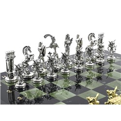 Шахматы подарочные с металлическими фигурами "Минотавр", 350*350мм