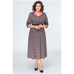 ELVIRA 103 серо-коралловый, Платье