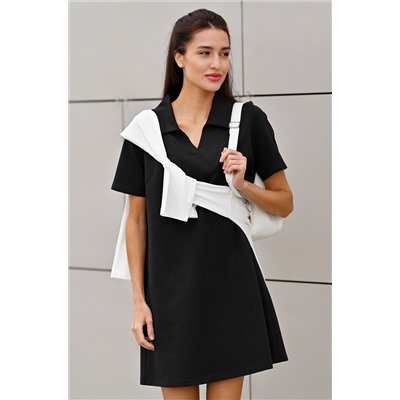 Женское базовое платье - поло Happyfox