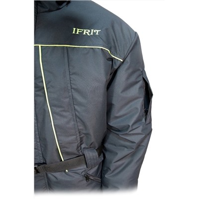 Костюм мужской "Scorpicore " зимний, куртка/полукомб.(Taslan/Fleece) черный К-477