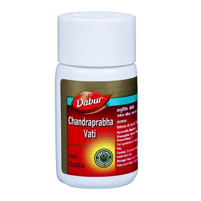 CHANDRAPRABHA VATI Vati Gutika, Dabur (ЧАНДРАПРАБХА ВАТИ, Вати Гутика, Дабур), 80 таб.
