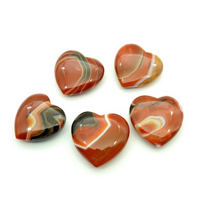 Сердце из сердолика  42*42*16мм, (45-9).