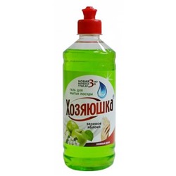 Гель д/мытья посуды 0,5л Яблоко Выгодная уборка (ХОЗЯЮШКА)
