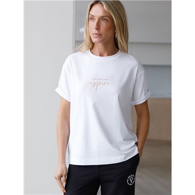 Футболка из премиального хлопка с авторским принтом