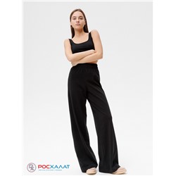 Трикотажные женские брюки Палаццо Lingeamo черные КБ-23 (7)