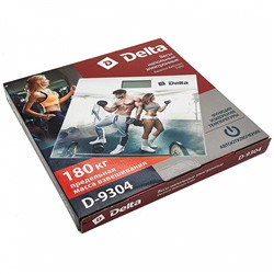 Весы 180 кг 30х30 см электронные напольные DELTA D-9304 "Тренировка"