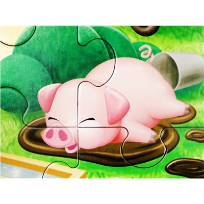 Пазл First Puzzle «Кто живет в деревне» (20 элементов) Baby Toys