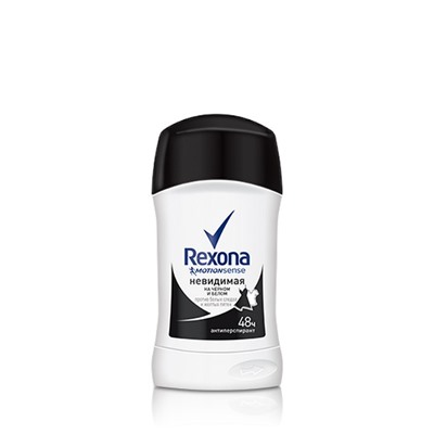 Дез.REXONA 40 Stick Невидимый на черном и белом