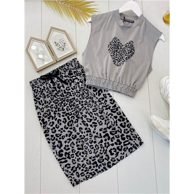 Костюм с юбкой 854673