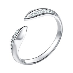 Кольцо из серебра куб.циркон., Л-10492