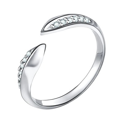 Кольцо из серебра куб.циркон., Л-10492
