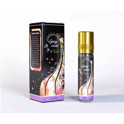 SPICY SORBET for women, Shams Natural Oils (ПРЯНЫЙ СОРБЕТ женские духи на основе масла, персик-амбра), 10 мл.