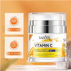 SADOER Отбеливающий крем для лица с витамином C, 50гр.