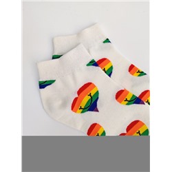 Короткие носки р. 37-44 "Summer" Сердечки