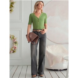 Джемпер тонкой вязки из вискозы с нейлоном