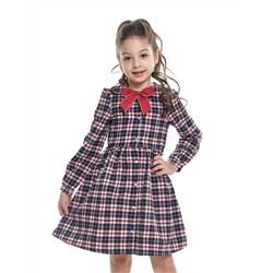 Платье UD 6822 син/красн клетка