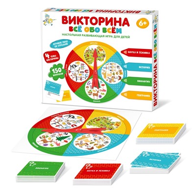 Настольная игра викторина «Все обо всем»