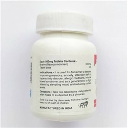 BRAHMI, Karmeshu (БРАМИ (брахми), тоник для мозга, Кармешу), 60 таб. по 500 мг.