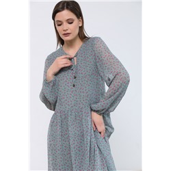 Платье В тренде (шифон, бирюза)