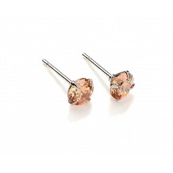 Серьги-гвоздики PR1469 -8 коньячн