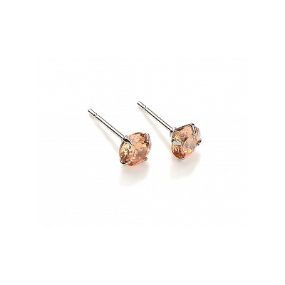 Серьги-гвоздики PR1469 -8 коньячн