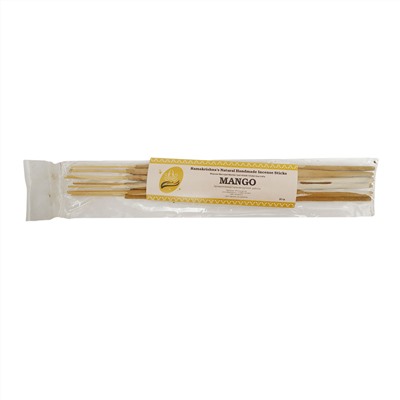 MANGO Ramakrishna's Natural Handmade Incense Sticks (МАНГО натуральные благовония ручной работы, Рамакришна), 20 г.