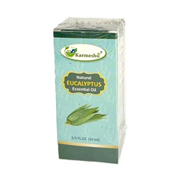 EUCALYPTUS Natural Essential Oil, Karmeshu (ЭВКАЛИПТ натуральное эфирное масло, Кармешу), 10 мл.