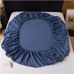 Простынь на резинке Однотонный Сатин Элитный 100% египетский хлопок RROCE017