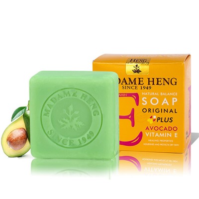 Natural Balance SOAP Original Plus AVOCADO VITAMIN E, Madame Heng (Заживляющее мыло С АВОКАДО И ВИТАМИНОМ Е, Мадам Хенг), 150 г.