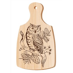 Разделочная доска для выжигания «Филин»