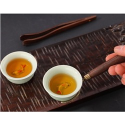 Набор инструментов для чайной церемонии: кисть, ухват, щипцы, нож, мерная лопатка