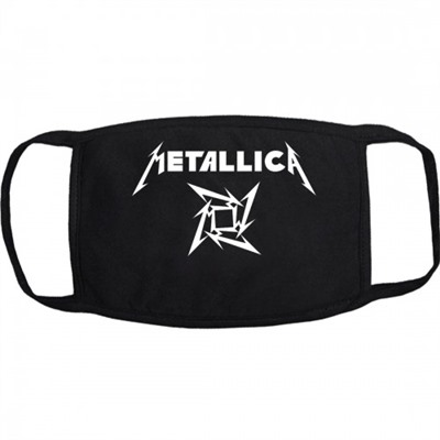 Маска на лицо от вирусов "Metallica" (многоразовая)