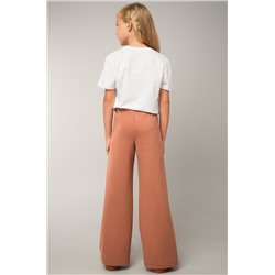 Брюки палаццо из футера для девочки Happyfox