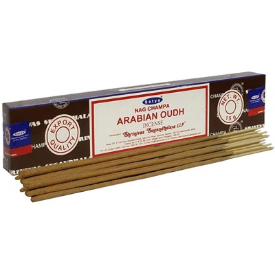 Nag Champa ARABIAN OUD Incense, Satya (Благовония НАГ ЧАМПА АРАБСКИЙ УД, Сатья), 15 г.