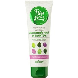 Паста-пилинг для лица «Зеленый чай и кактус»